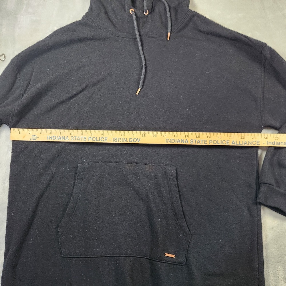 Volcom Lived In Lounge Black Hooded Fleece Sweatshirt Hoodie WOMEN'S M/L - Picture 4 of 9